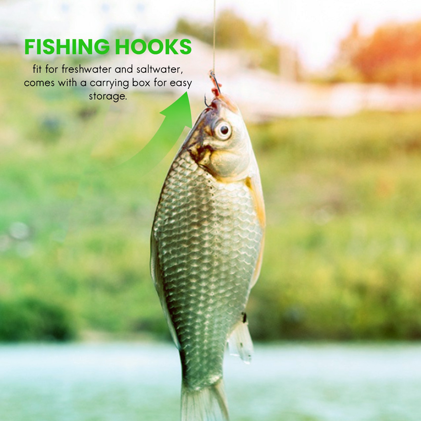 Yeni gelen 500 Adet/Set Karışı - Fishing Hook Box incelemesi ve fiyatı